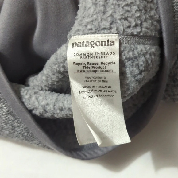 Patagonia gray fleece pullover sweatshirt size small - Picture 8 of 8